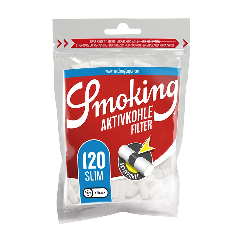 Filtre Carbon Activ Smoking Classic Slim 6 mm, 120 bucati