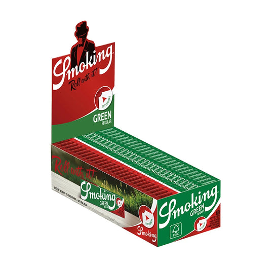 Foite Smoking Regular Green 70 mm - Set 50 Pachete