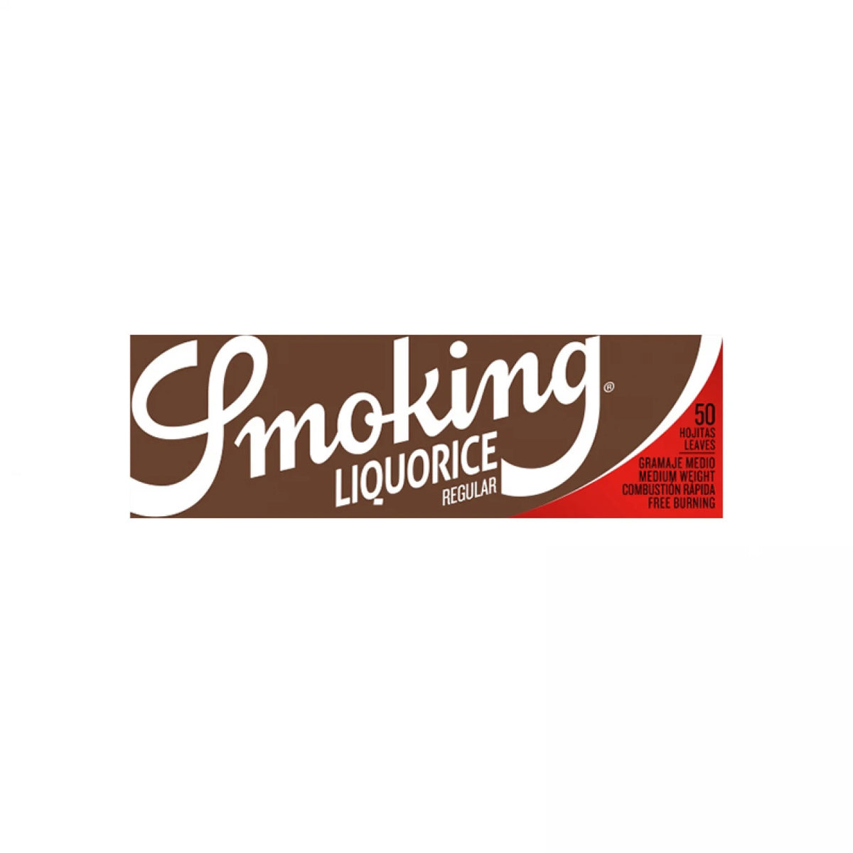 Foite Smoking Regular Liquorice 70 mm, 50 bucati