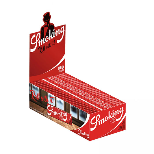 Foite Smoking Regular Red 70 mm - Set 50 Pachete
